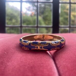 Elegant Blue and Gold Bracelet